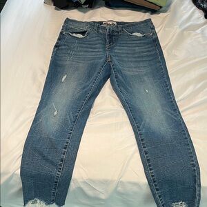 Lucky Brand Distressed Dark Blue Boyfriend Jeans